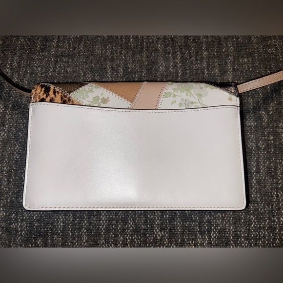 Foldover Crossbody Clutch With Signature Canvas Patchwork - Picture 4 of 11